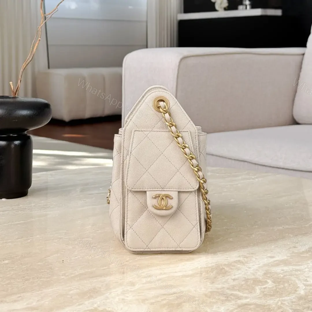 View 5 of CHANEL 25 MINI SIZE BEIGE WITH GOLD HARDWARE