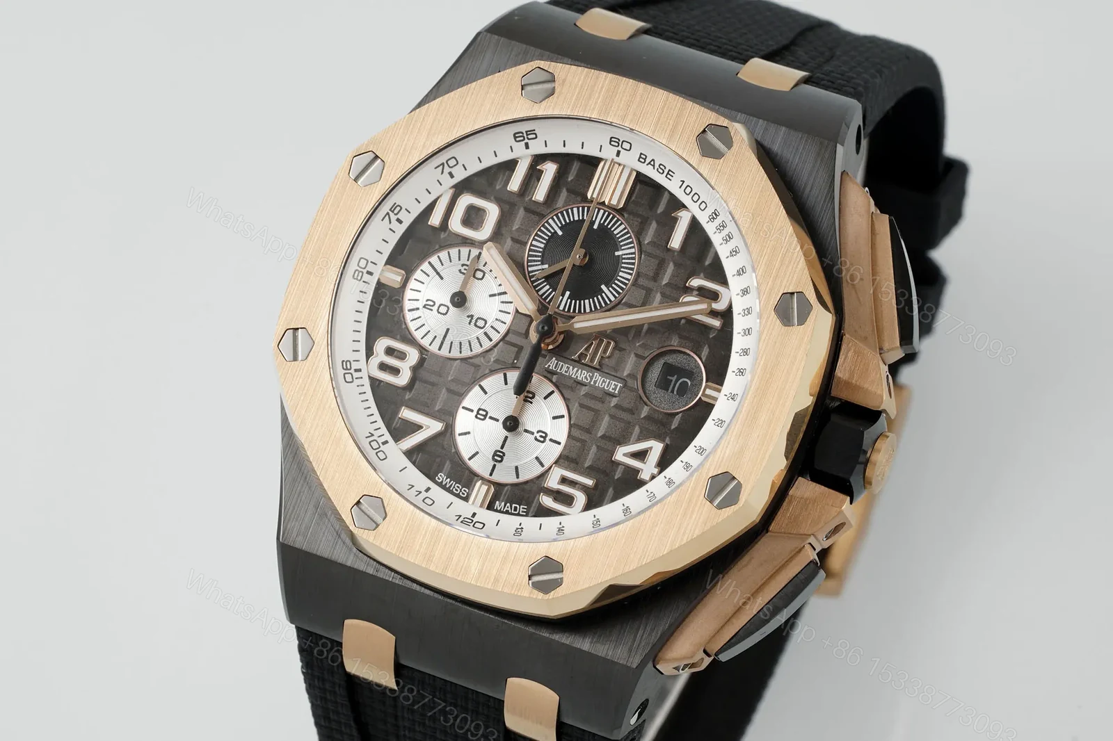View 3 of Royal Oak Offshore 26400 Series Watch – Black and Rose Gold Ceramic – Chronograph Style