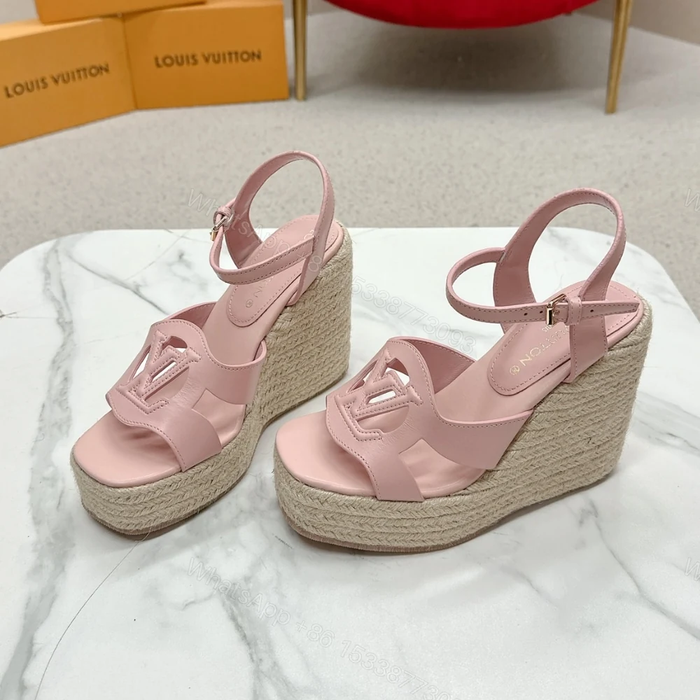 View 3 of LV ISOLA WEDGE SANDAL ROSE 1AGYI1
