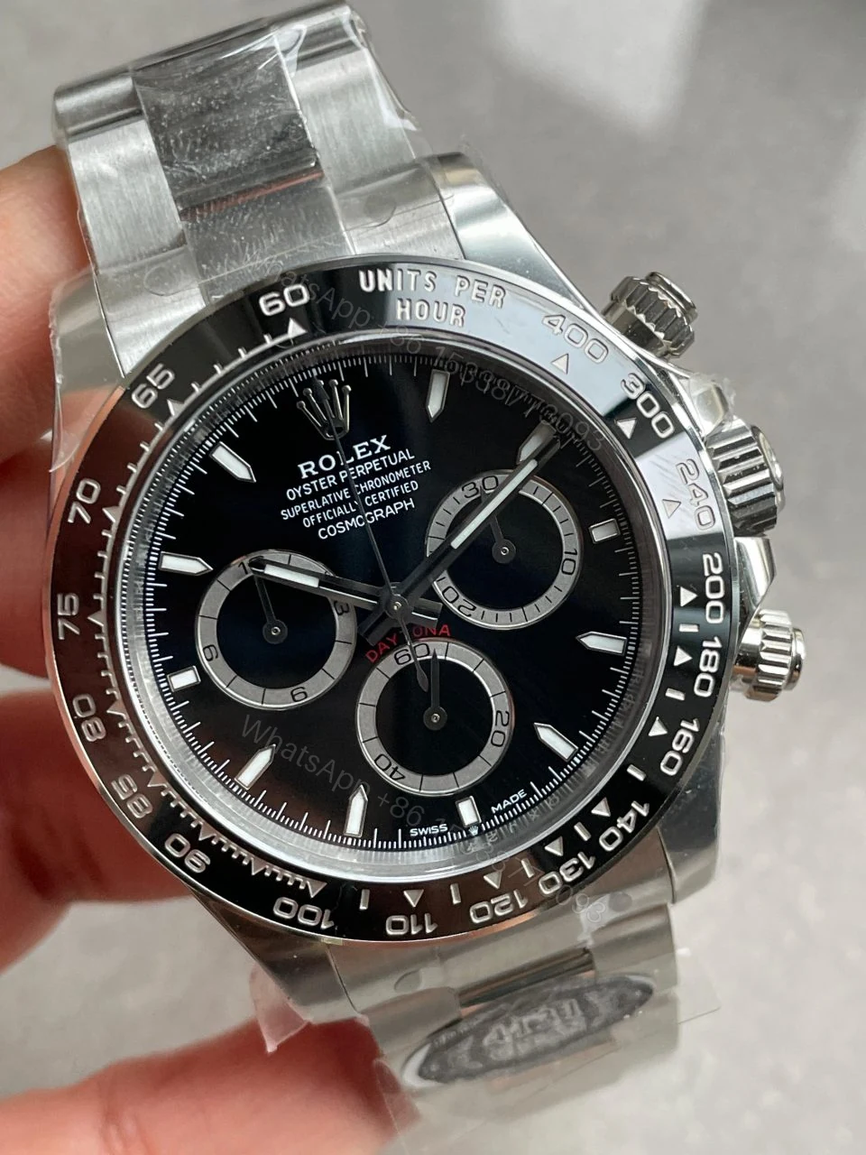 View 3 of Clean factory 1:1 Rolex 2023 Daytona 126500 Best Edition 904L Steel Black Dial SH4131