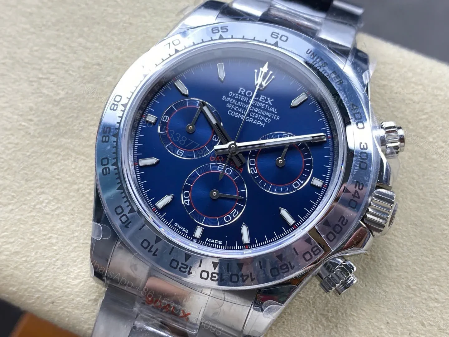 View 7 of Superclone Rolex Daytona 40 mm 126509 Bright Blue Dial