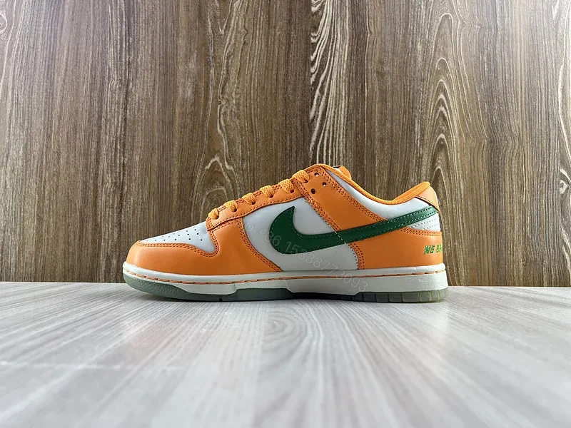 View 9 of Orange-Accent Nike-Style Low-Tops: Luxe Everyday Comfort Sneakers
