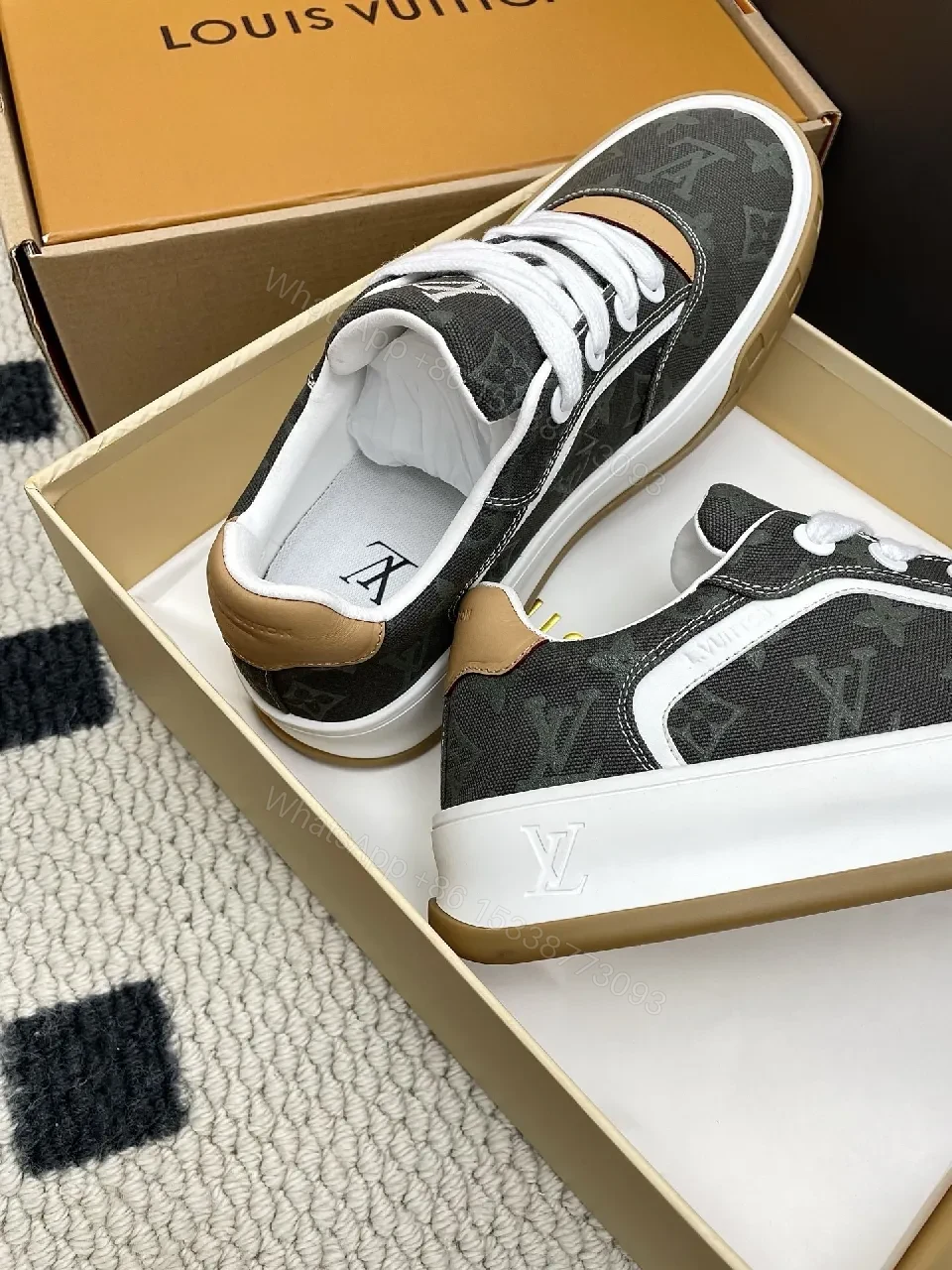 View 8 of Embossed Monogram Sneaker: Luxury Comfort, Durable Style