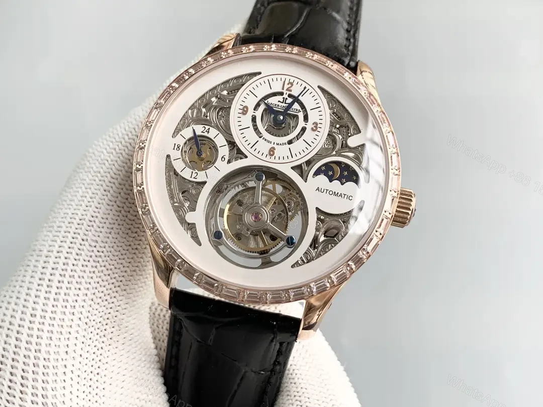 View 3 of Fake Cronus Art Universe Tourbillon Premium Leather Strap 42MM CM015-010