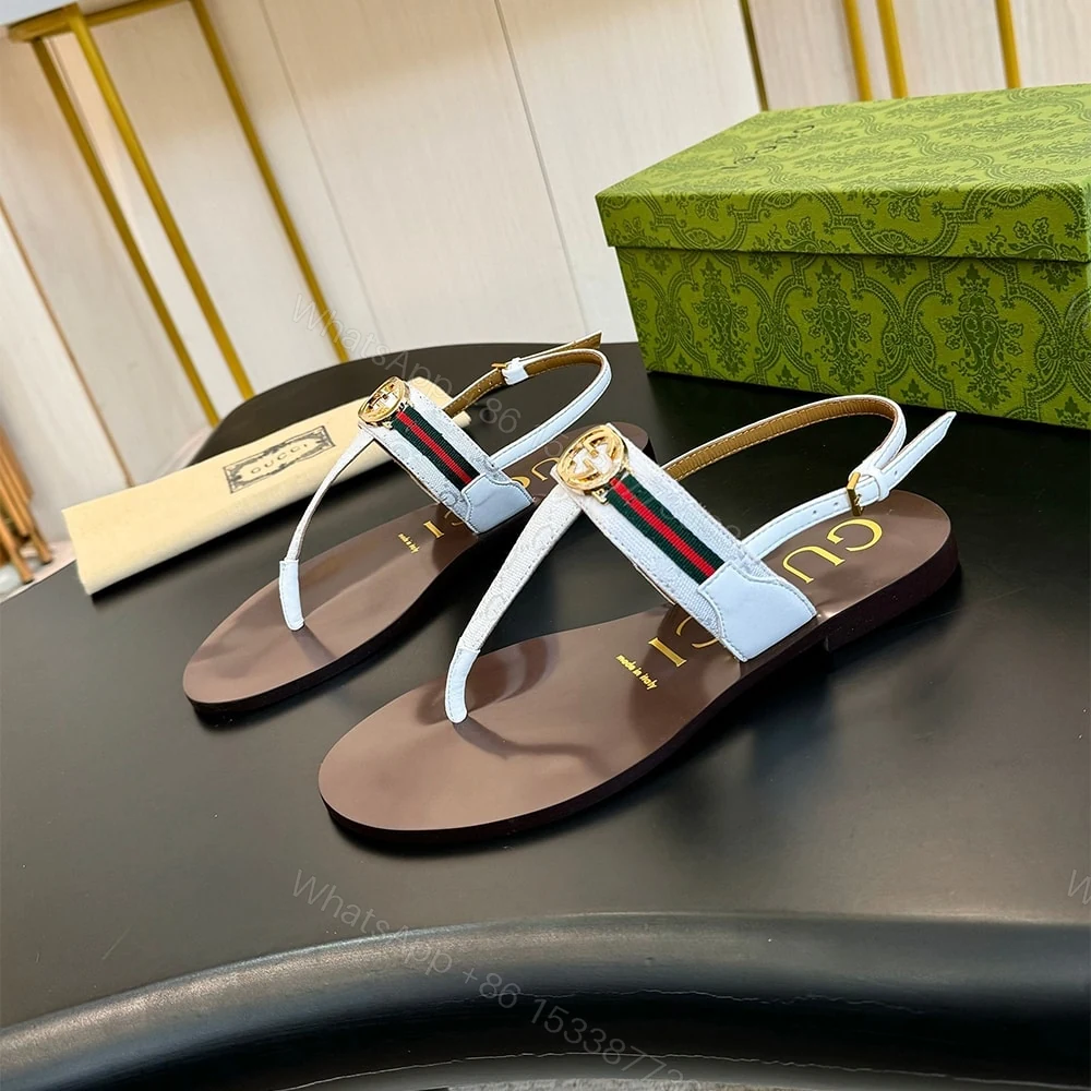 View 4 of GUCCI Women’s Interlocking G Web sandal 282509