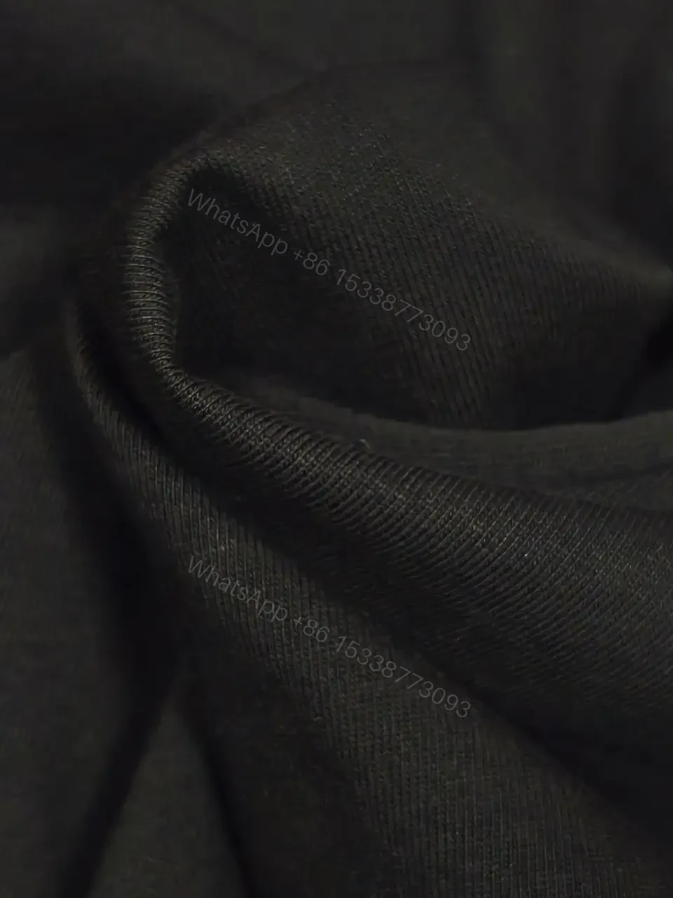 View 3 of Minimalist Black Knit Tee with Dior Logo Print, Unisex Fit