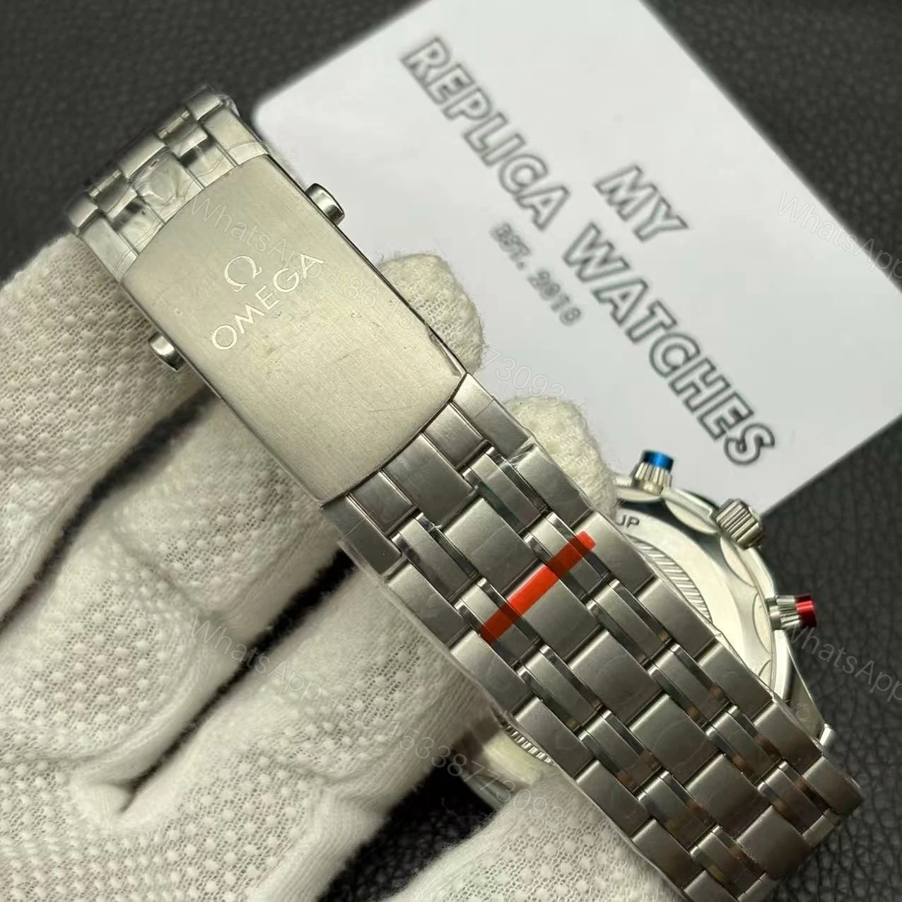 View 7 of Replica Omega Seamaster Diver Chronograph 44mm – Replica (Ref: O21030445103002)