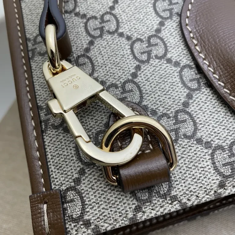View 8 of G GG Supreme Tote: Leather-Trim Luxury Carryall