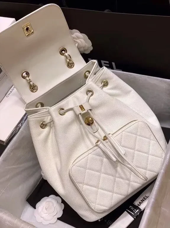 View 7 of Quilted Chanel-Inspired Backpack: Luxury Everyday Carry