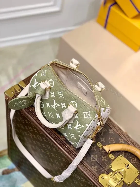 View 9 of Chic Monogram Mini Satchel: Sage Ivory Luxe Leather Crossbody