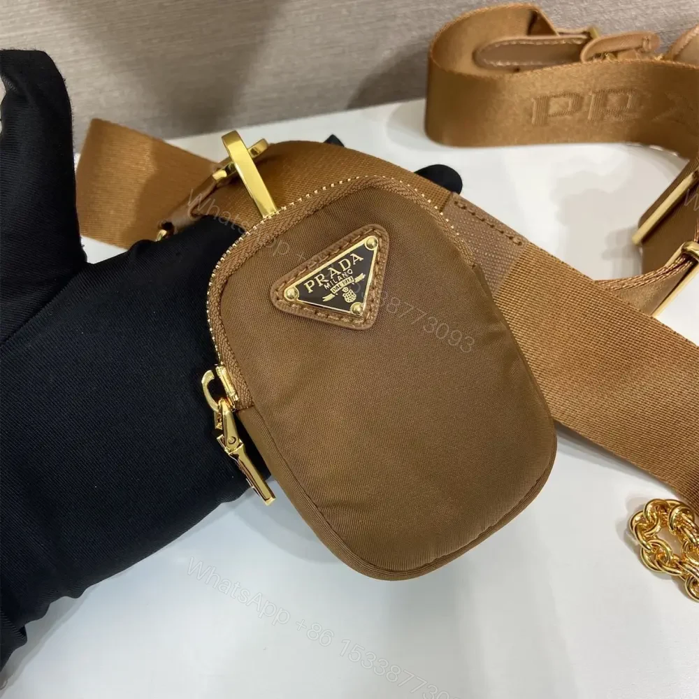 View 6 of 高仿Prada*RE-Nylon系列1BH204三合一單肩包棕色免檢版