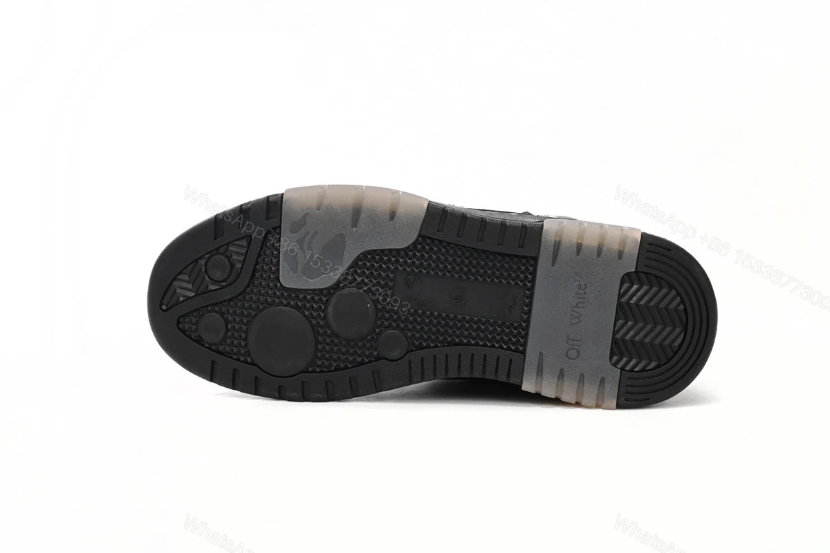 View 8 of OFF-WHITE OOO Low Tops "For Walking"BlackWhite OMIA189S21LEA0041001