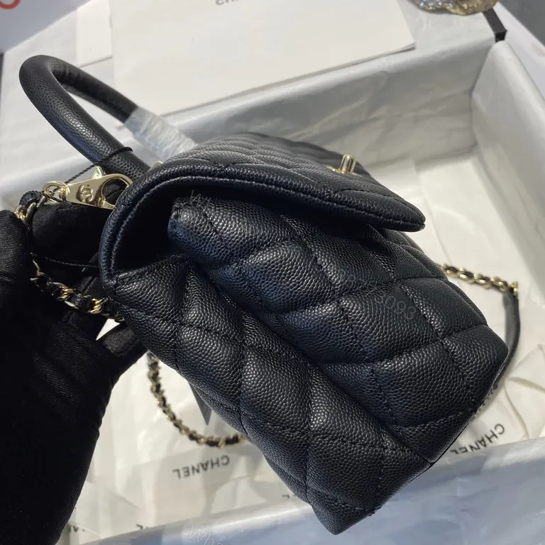View 3 of Chanel-Inspired Quilted Carre Bag: Luxe Everyday Carry