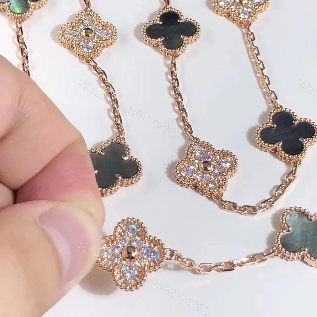 View 6 of Van Cleef & Arpels Vintage Vintage Alhambra long necklace, 20 motifs