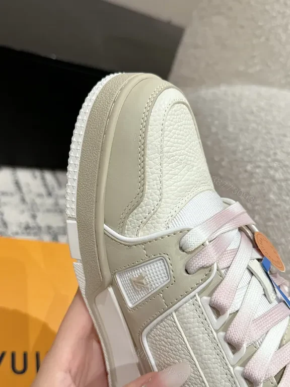 View 9 of Textured Luxury LV-Style Sneakers: Premium All-Day Comfort