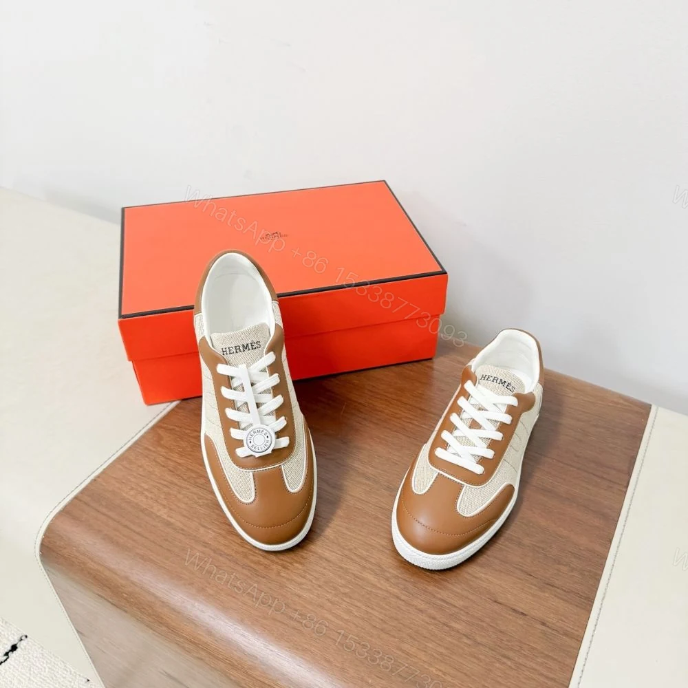 View 6 of Hermes Match Sneaker Multicolore Noisette