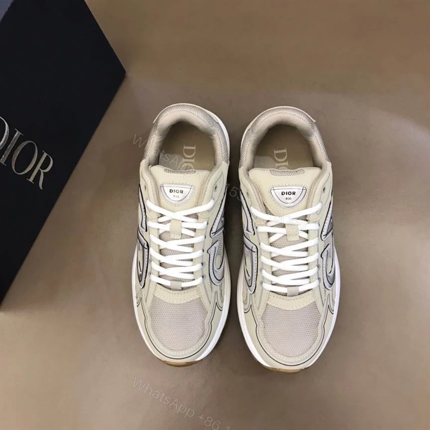 View 6 of DIOR B30 SNEAKERS CREAM MESH AND TECHNICAL FABRIC – CD89