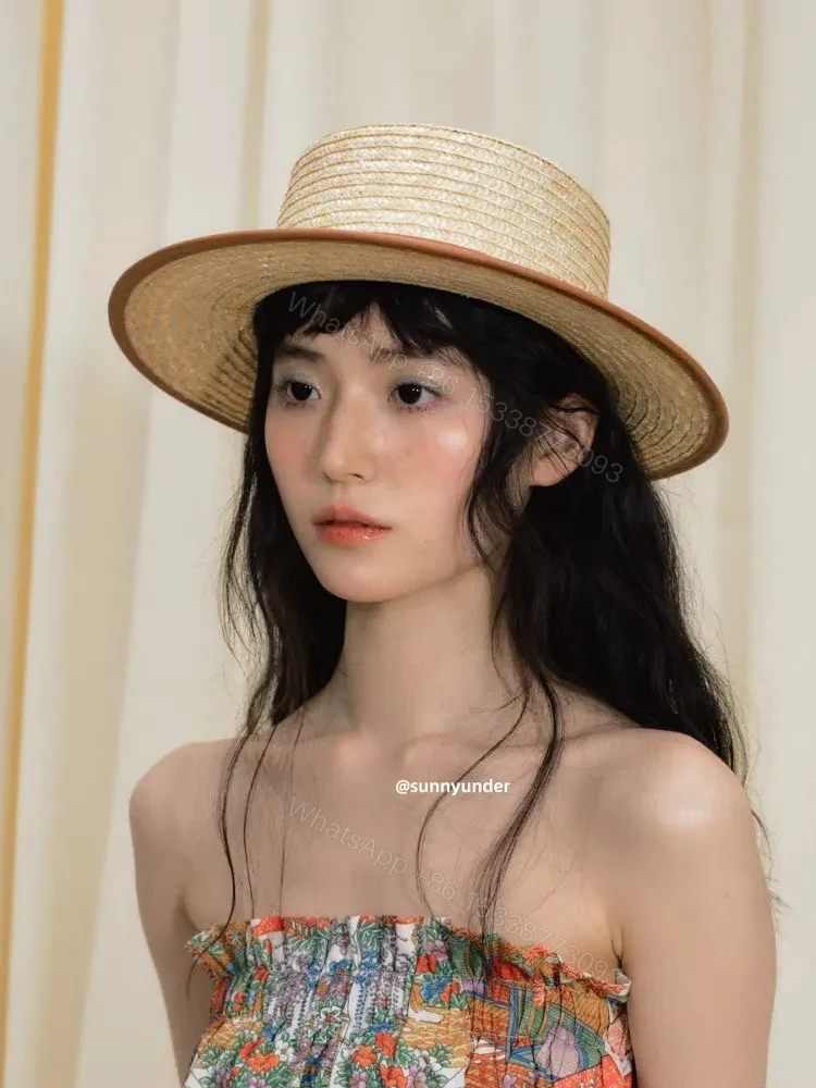View 12 of Straw Panama Hat with Signature Black Band – Luxury Shield