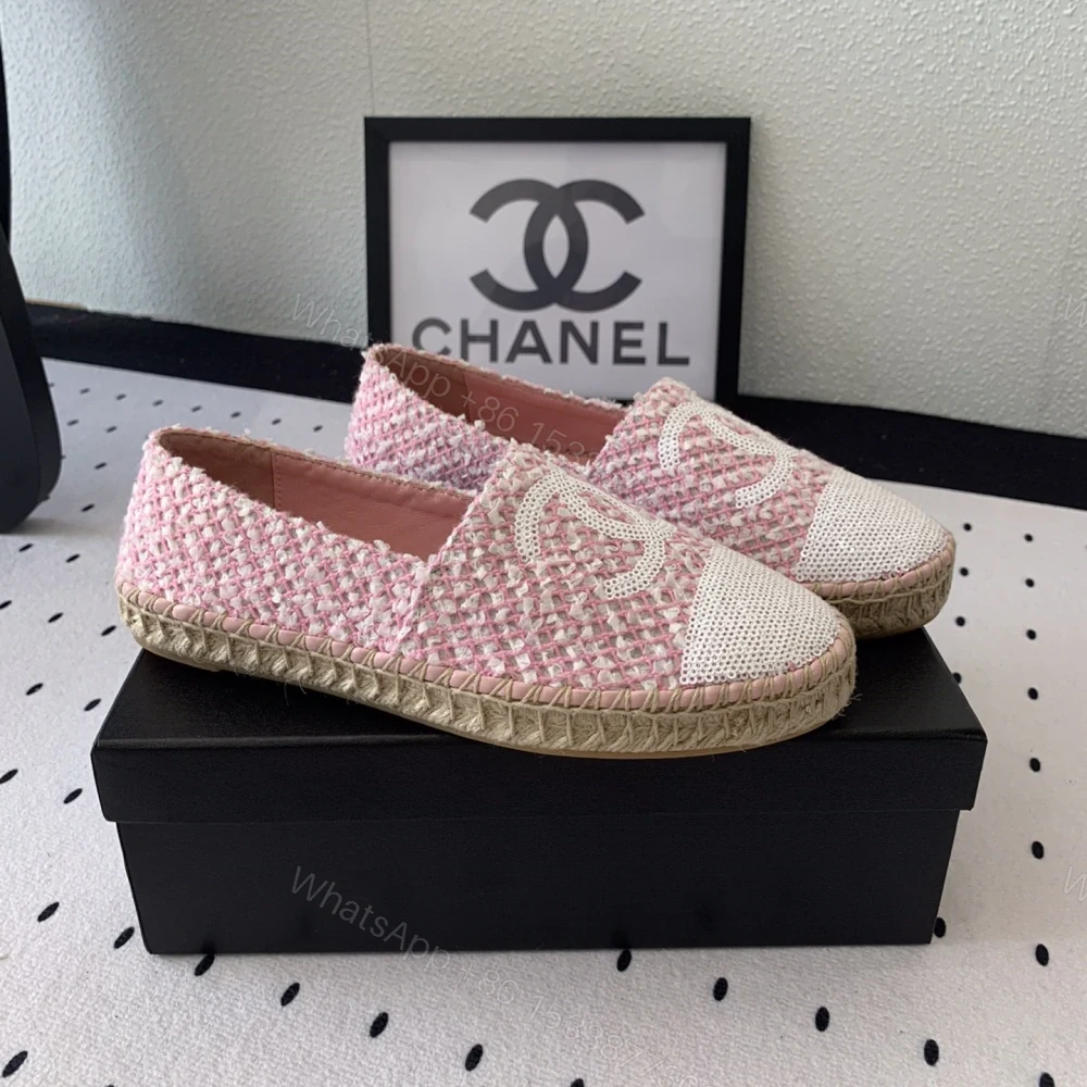 View 2 of 高仿Chanel*G45602E編織底漁夫鞋粉色免檢版