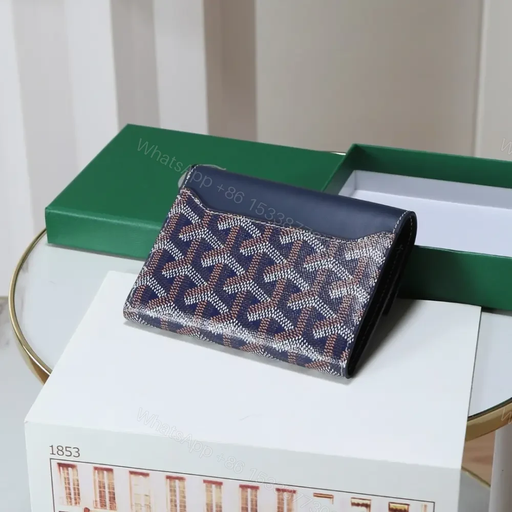 View 3 of 高仿Goyard*STGABR3拼色三折式錢夾錢包藍色免檢版