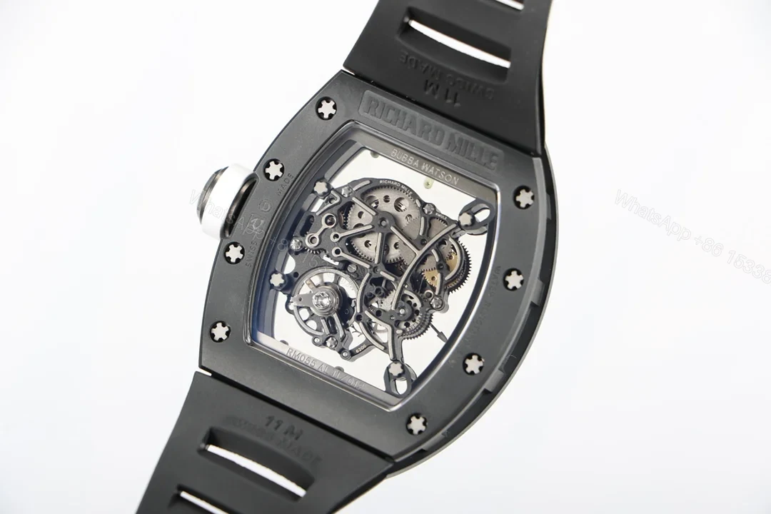 View 5 of Richard Mille RM055 White Ceramic ATZ Skeleton Mechanical Watch RM055-WC-S1-2100