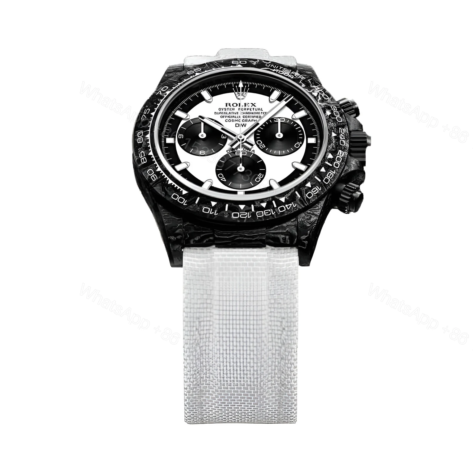View 4 of Rolex Daytona Carbon Cosmograph Cream Dial 4130CR Replica