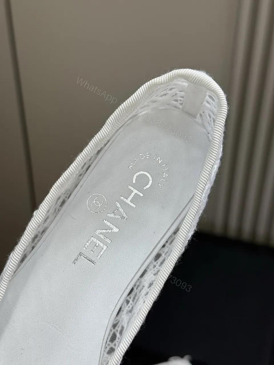 View 8 of Lace-Detail Flats Cap Toe Ballet Shoes, Elegant Everyday