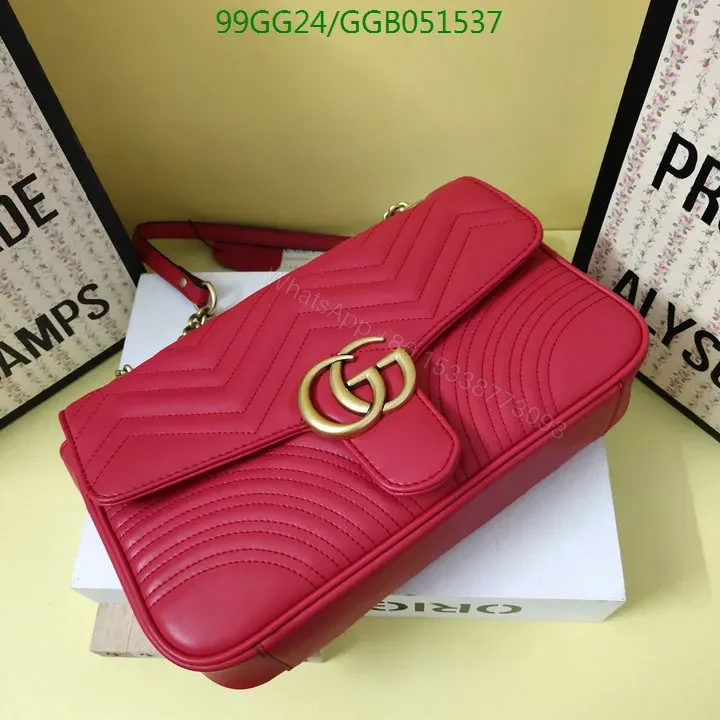 View 18 of Medium Gucci GG Marmont Shoulder Bag in Whitewith Gold Hardware 543219