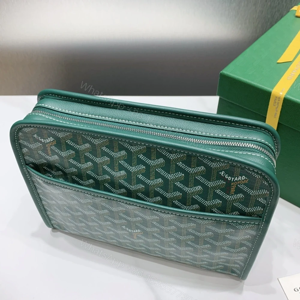 View 4 of 高仿Goyard*JOUVEN5多功能洗漱手拿包藍色小號免檢版