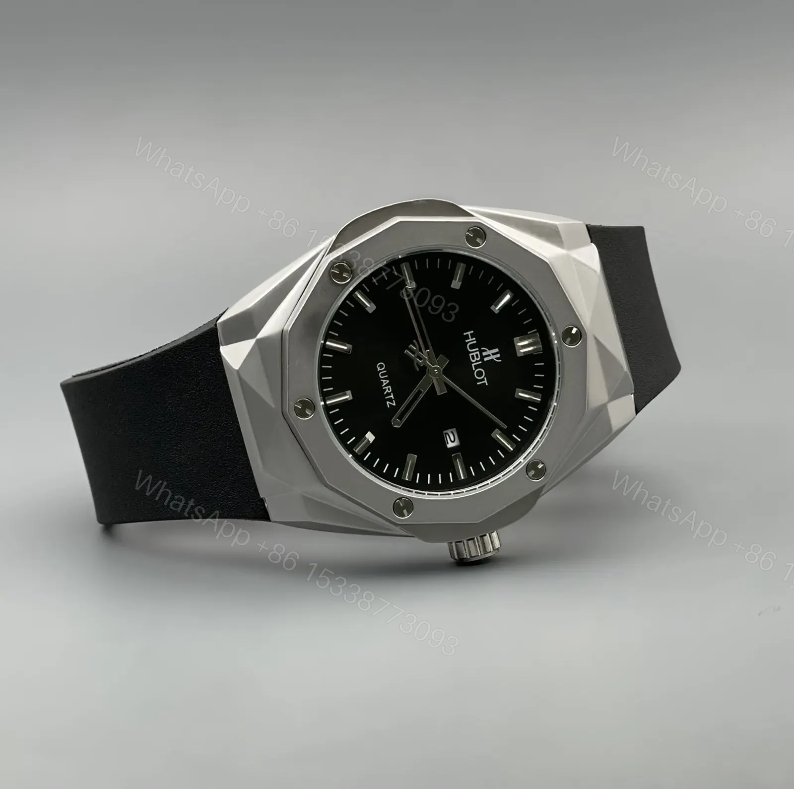 View 2 of Hublot Quality-7a Gender-Men’s Band-Black Dial-Blackout