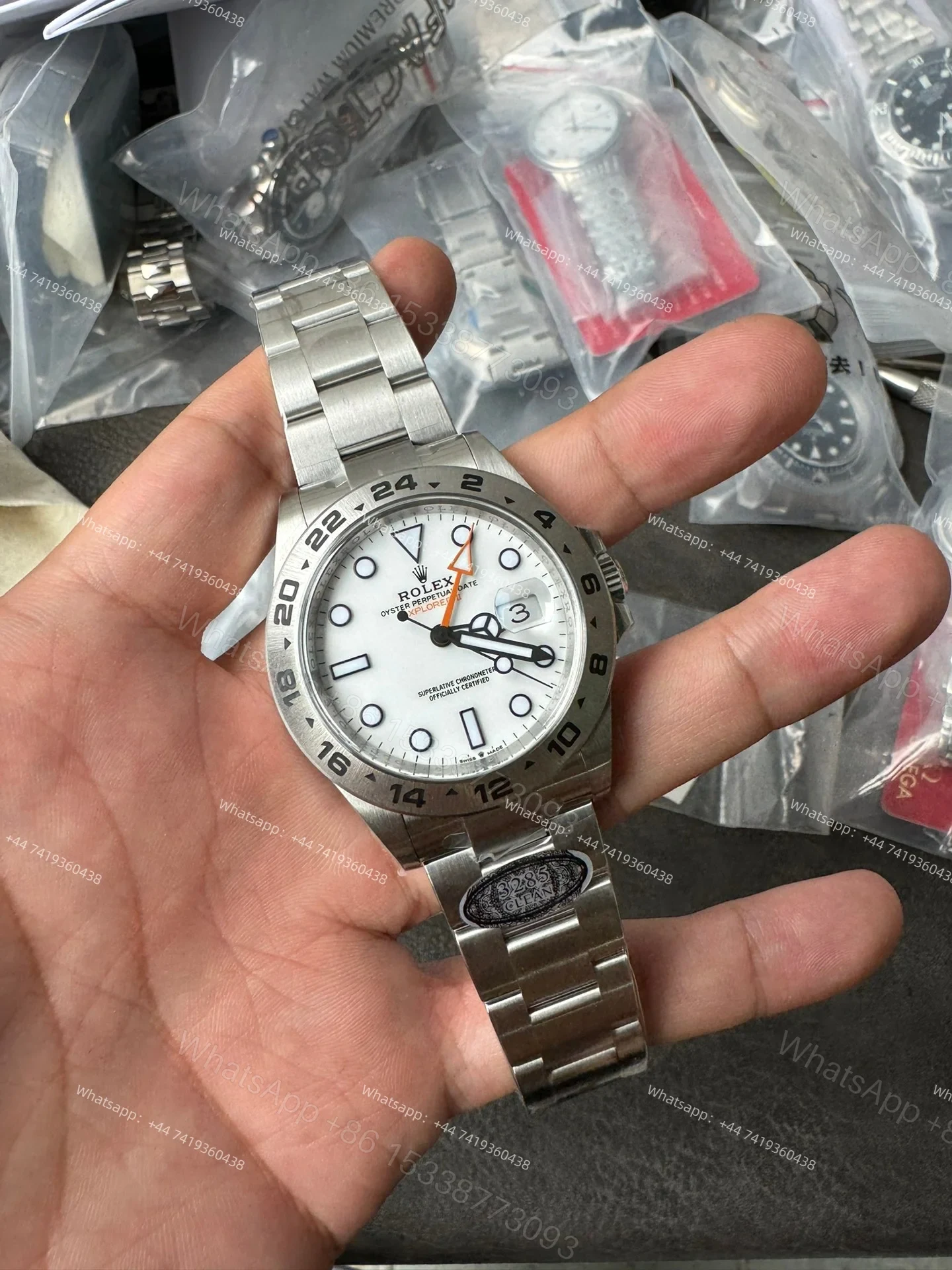View 3 of Rolex Explorer II M226570-0001 1:1 Replica White Dial 42MM 3285 Movement Super Clone Watch