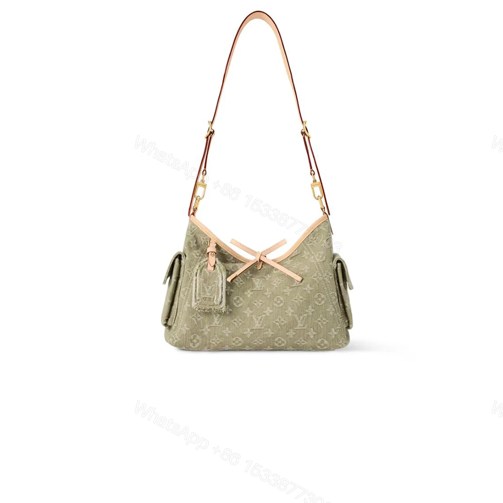 Louis Vuitton Carryall Cargo PM Khaki Denim 33Cm M27623 — view 1