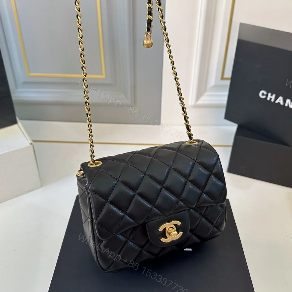 View 2 of Chanel Classic Mini Crossbody Bag Black 16Cm A35200 Y04059 94305