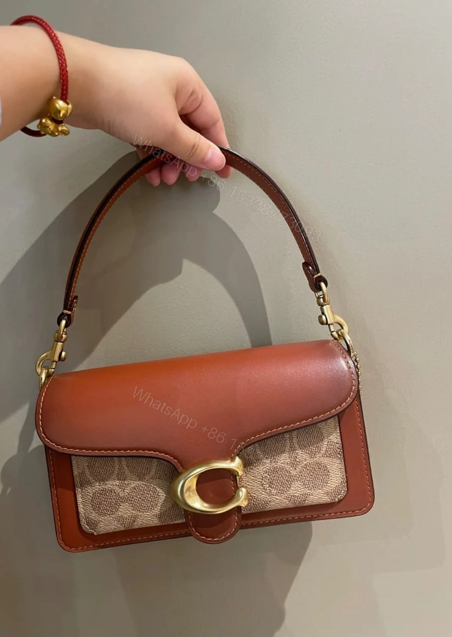 View 7 of FIRST COPY Coach Tabby 26 Brown Mono Presbyopia Handbag