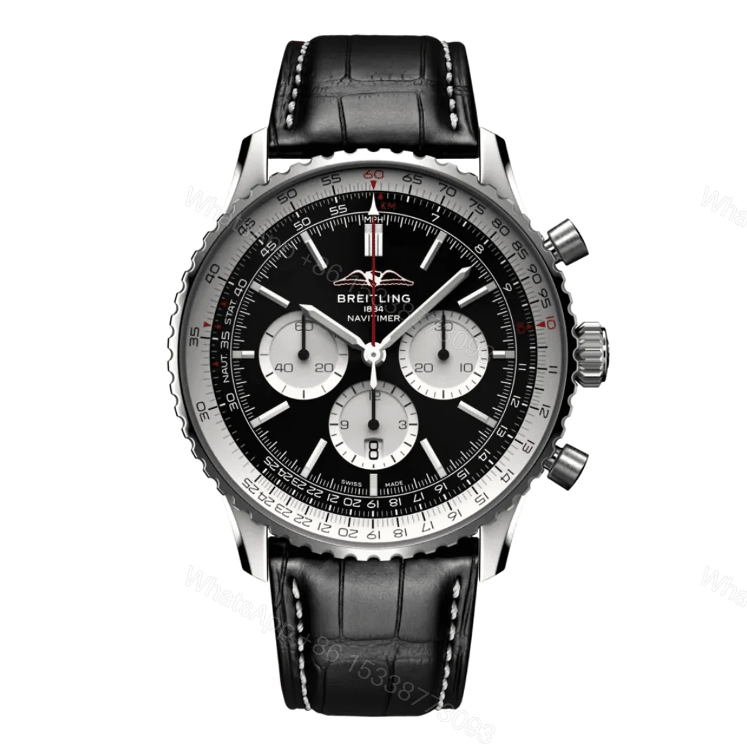 Breitling Navitimer B01 Chronograph Black Dial Replica — view 1