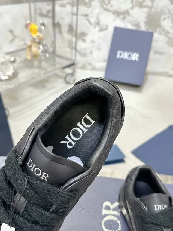 View 3 of Monochrome Dior-Driven Pattern Sneaker: Luxe Everyday footwear