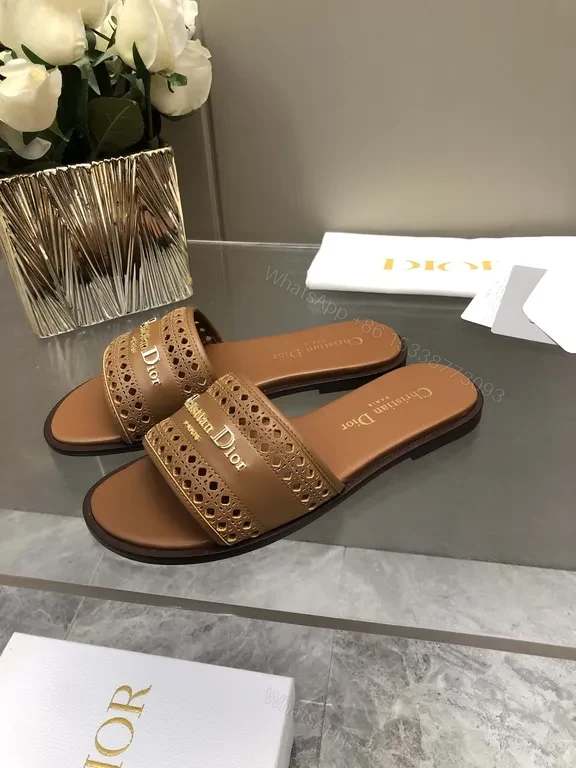 View 7 of Leather-Embellished Slides: Everyday Luxury for Warm-Weather Style