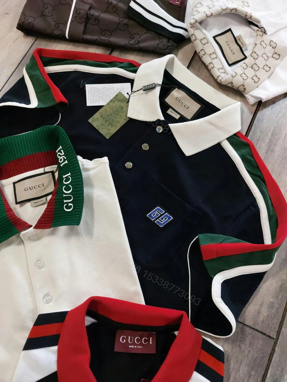 View 13 of Gucci Half Sleeve Polo Tees First Copy | Imported AAA+ Exclusive Replica