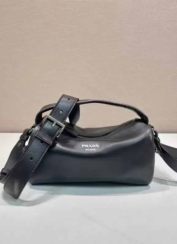 View 3 of Compact Leather Crossbody: Sleek Structured Luxury Bag