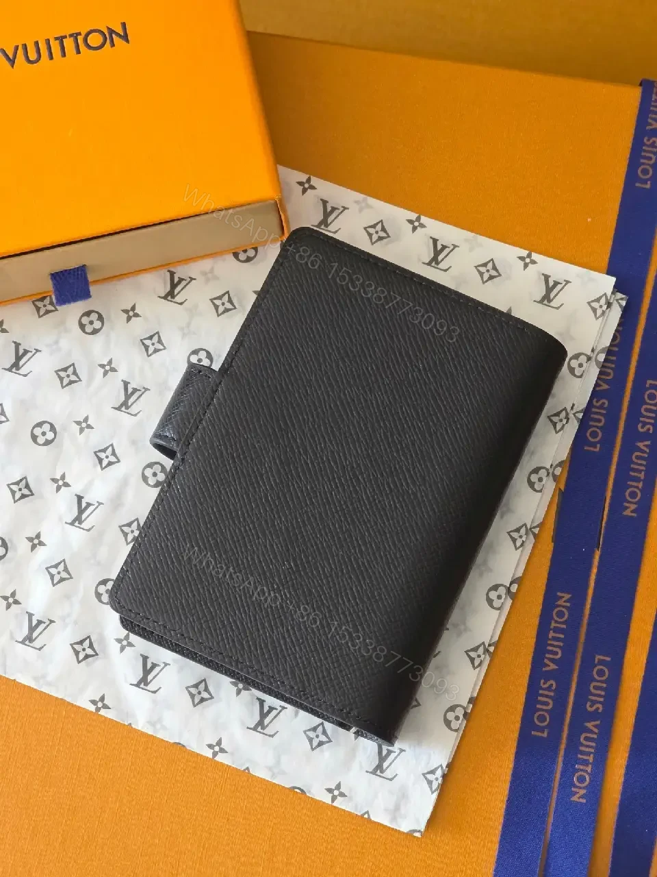 View 9 of Compact Black Leather Wallet – Signature Detail, Everyday Luxury