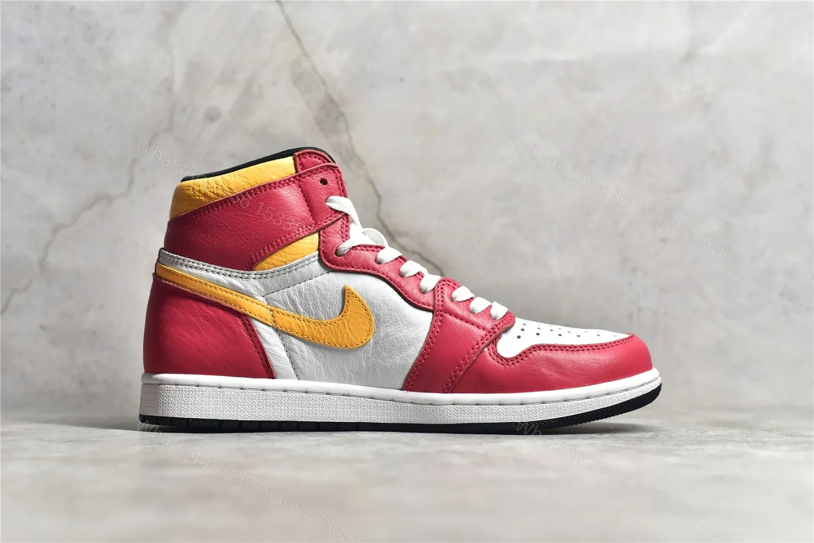 View 2 of Air Jordan 1 Retro High “Light Fusion Red” Reps