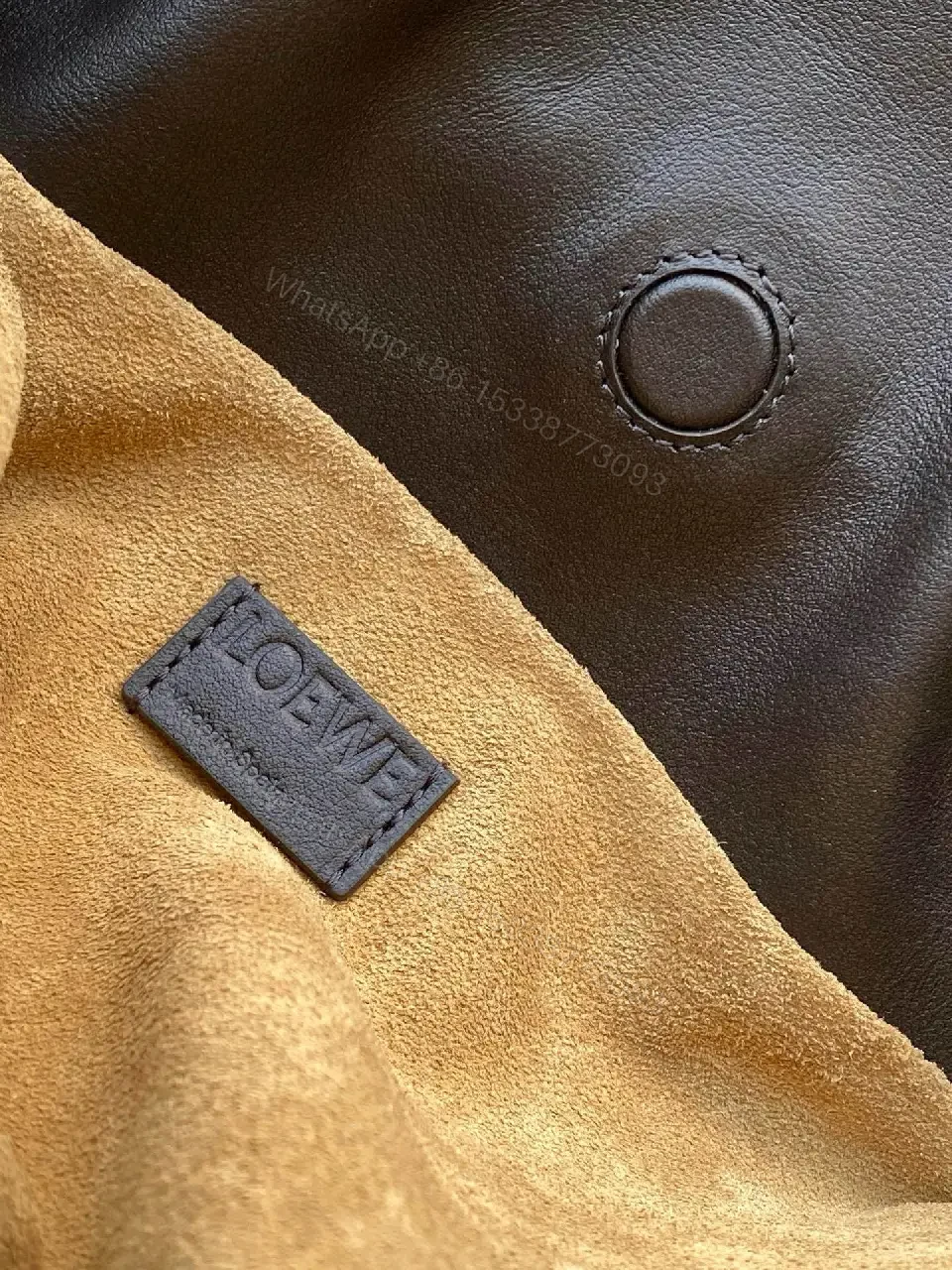 View 3 of Structured Leather Tote: Minimalist Carryall, Durable Luxe