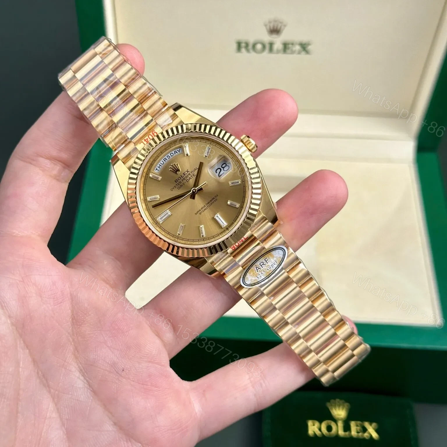 View 3 of Superclone Rolex Day-Date II Champagne Dial 228238 40 mm