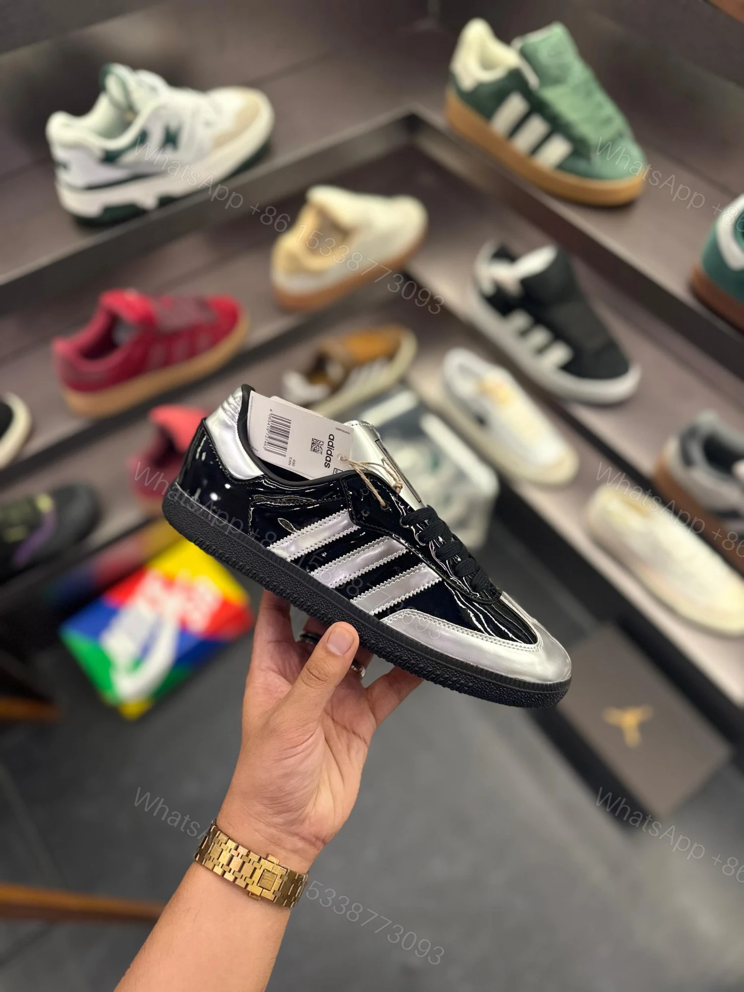 View 2 of First Copy Adidas Samba Atmos Black S
