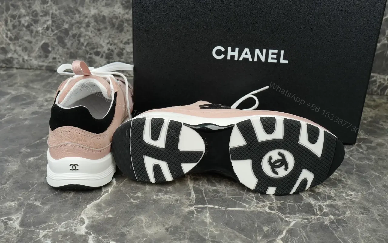 View 7 of Pink & Black Suede-Accent Luxe High-Top Sneakers with Cushioned Sole