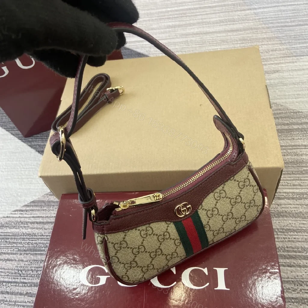 View 11 of Chic Canvas Crossbody: GG-Inspired Luxe, Compact Bag