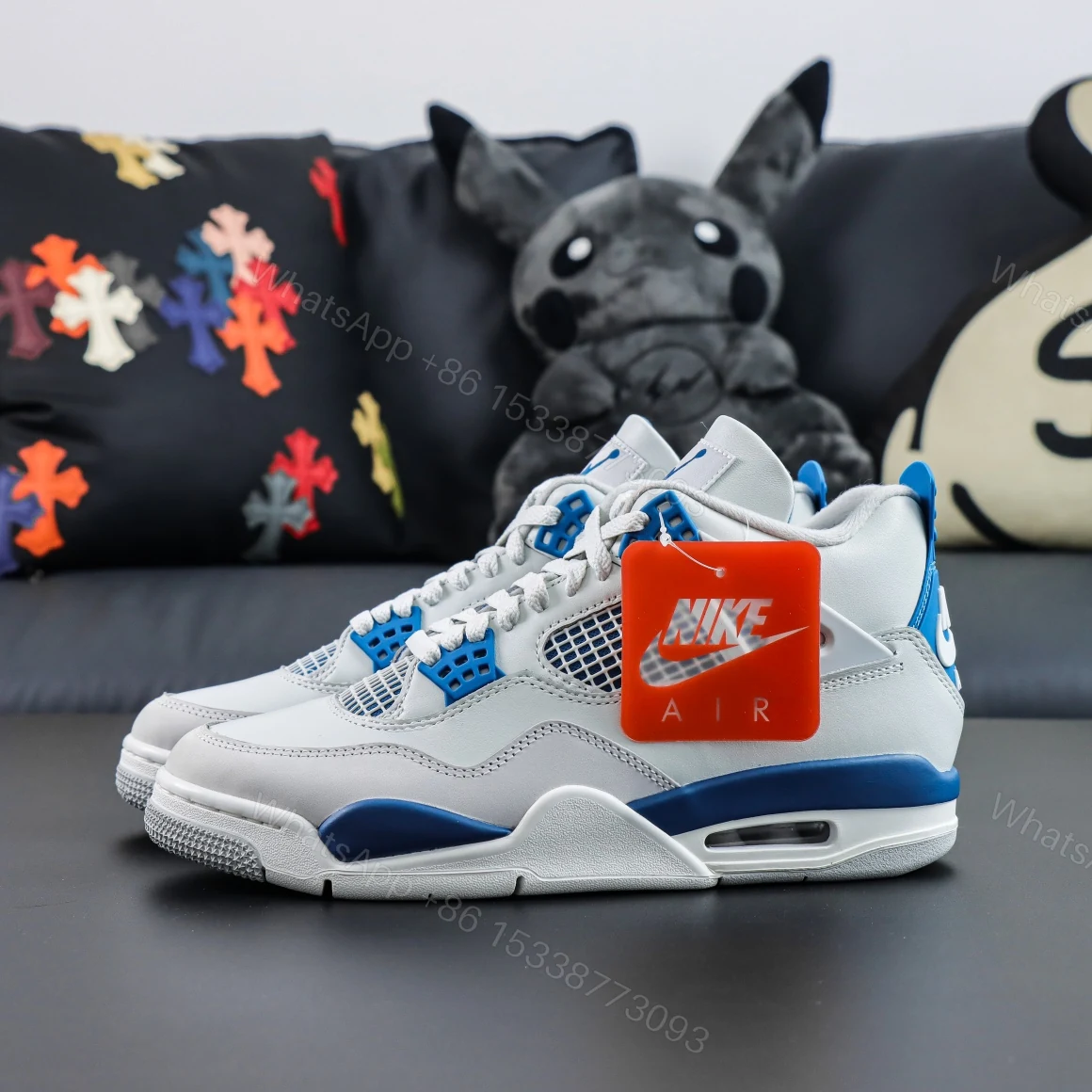 View 9 of Air Jordan 4 Retro Military Blue 2024 Reps