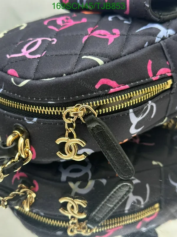 View 6 of Chanel Mini Backpack in Black Canvas and Leather PR7531