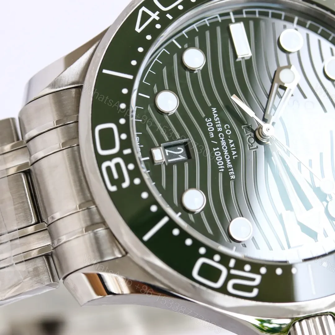 View 5 of Omega Seamaster 300M Replica Watch Blue and Grey Dial Stainless Steel Bracelet 42mm Case