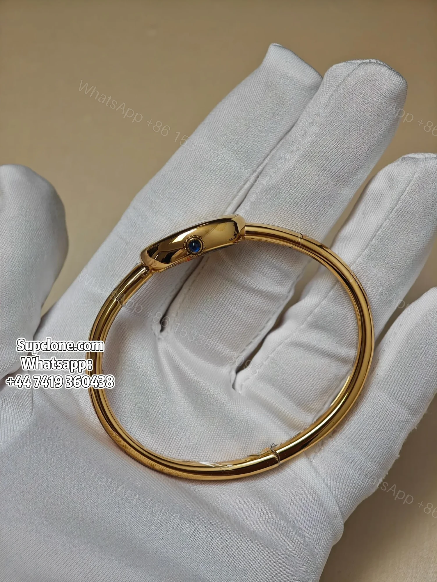 View 4 of Cartier Super Clone Watches 1:1 Baignoire WGBA0018 Gold Bangle Small